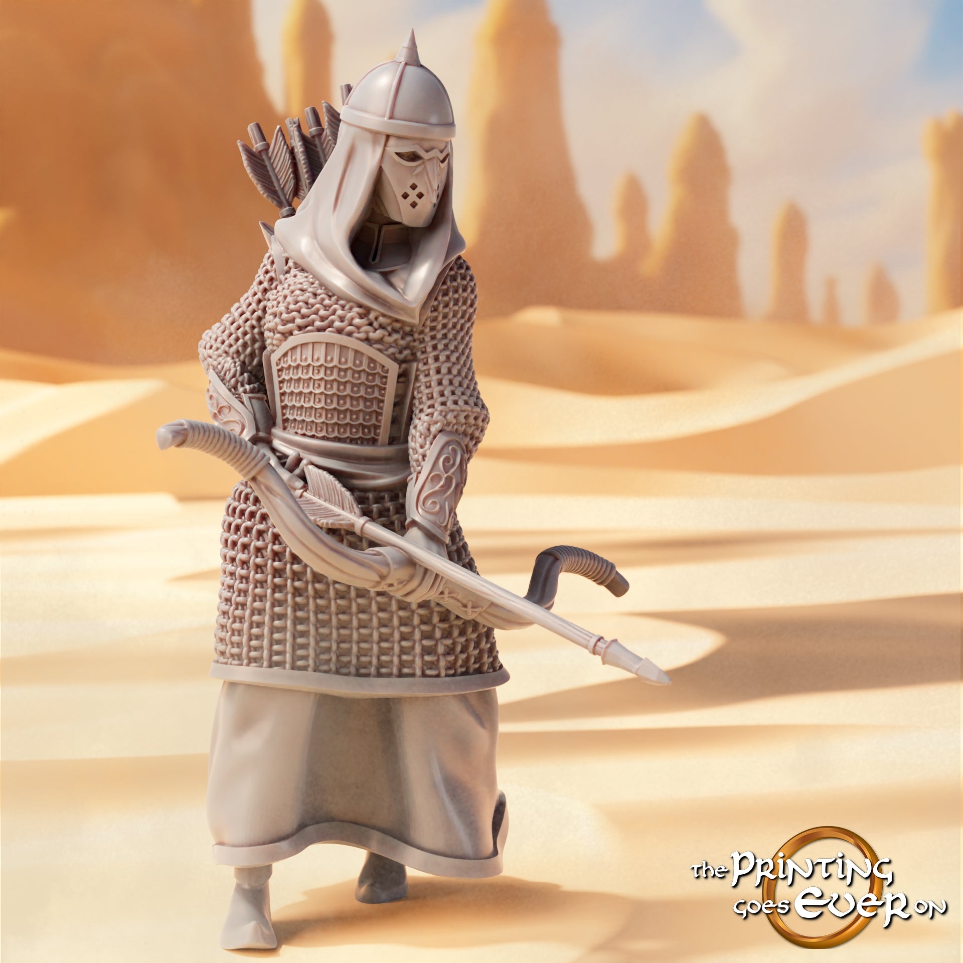 Foto del producto Tabletop 28mm The Printing Goes Ever On (TPGEO) 0: Guerreros del Este 2: Pueblos del desierto con arco, lanza y espada - Nómadas orientales del desierto