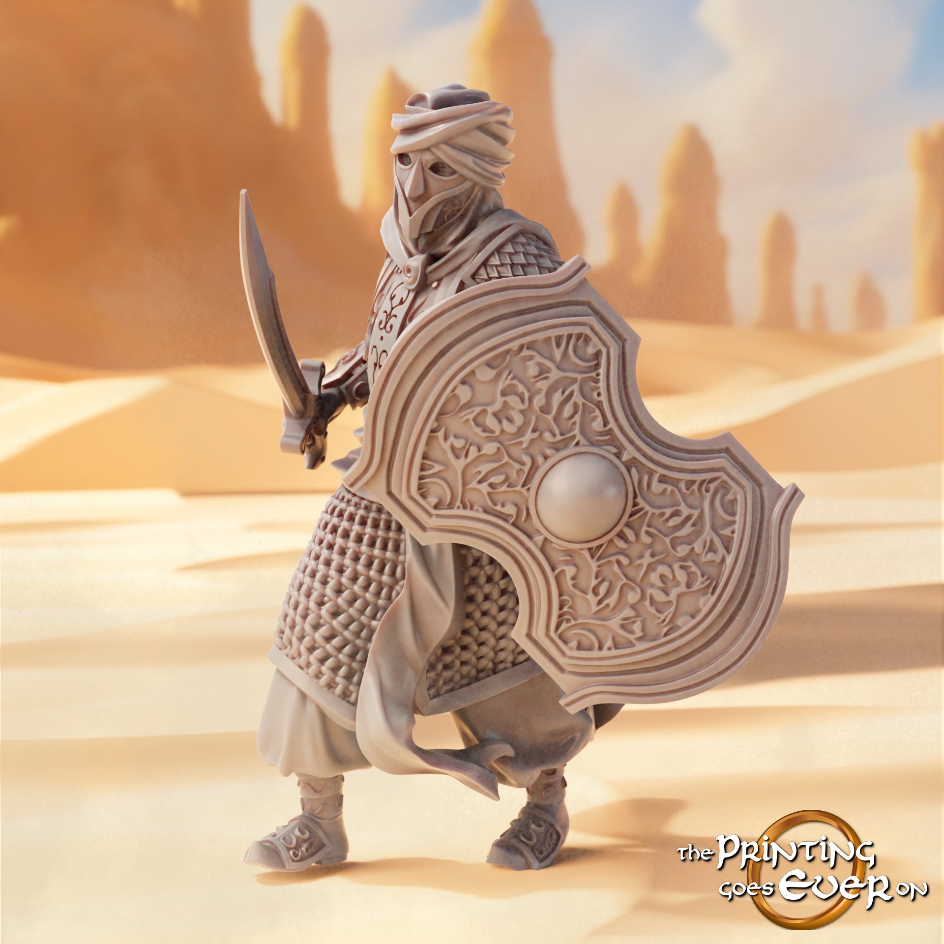 Foto del producto Tabletop 28mm The Printing Goes Ever On (TPGEO) 0: Guerreros del Este 2: Pueblos del desierto con arco, lanza y espada - Nómadas orientales del desierto