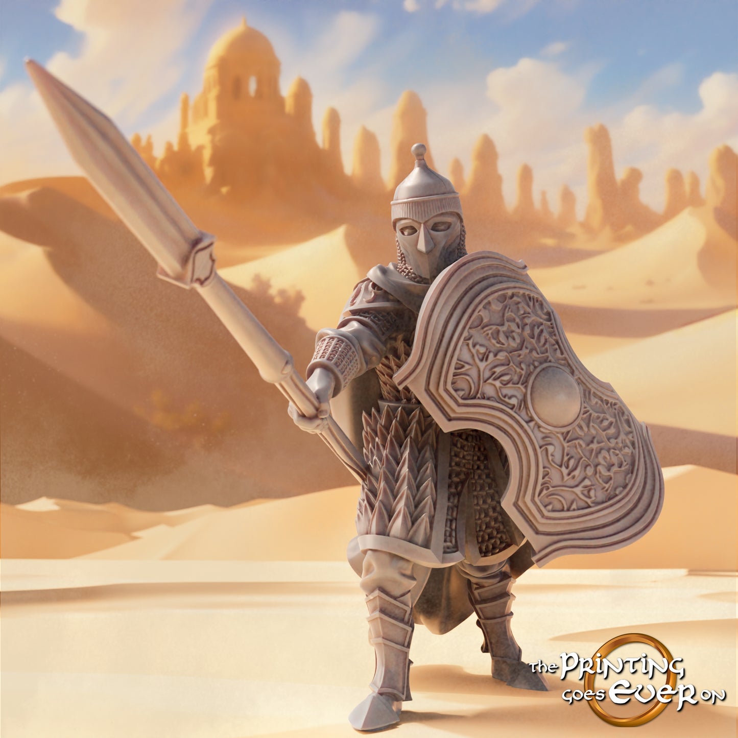 Foto del producto Tabletop 28mm The Printing Goes Ever On (TPGEO) 0: Guerreros del Este 2: Pueblos del desierto con arco, lanza y espada - Nómadas orientales del desierto