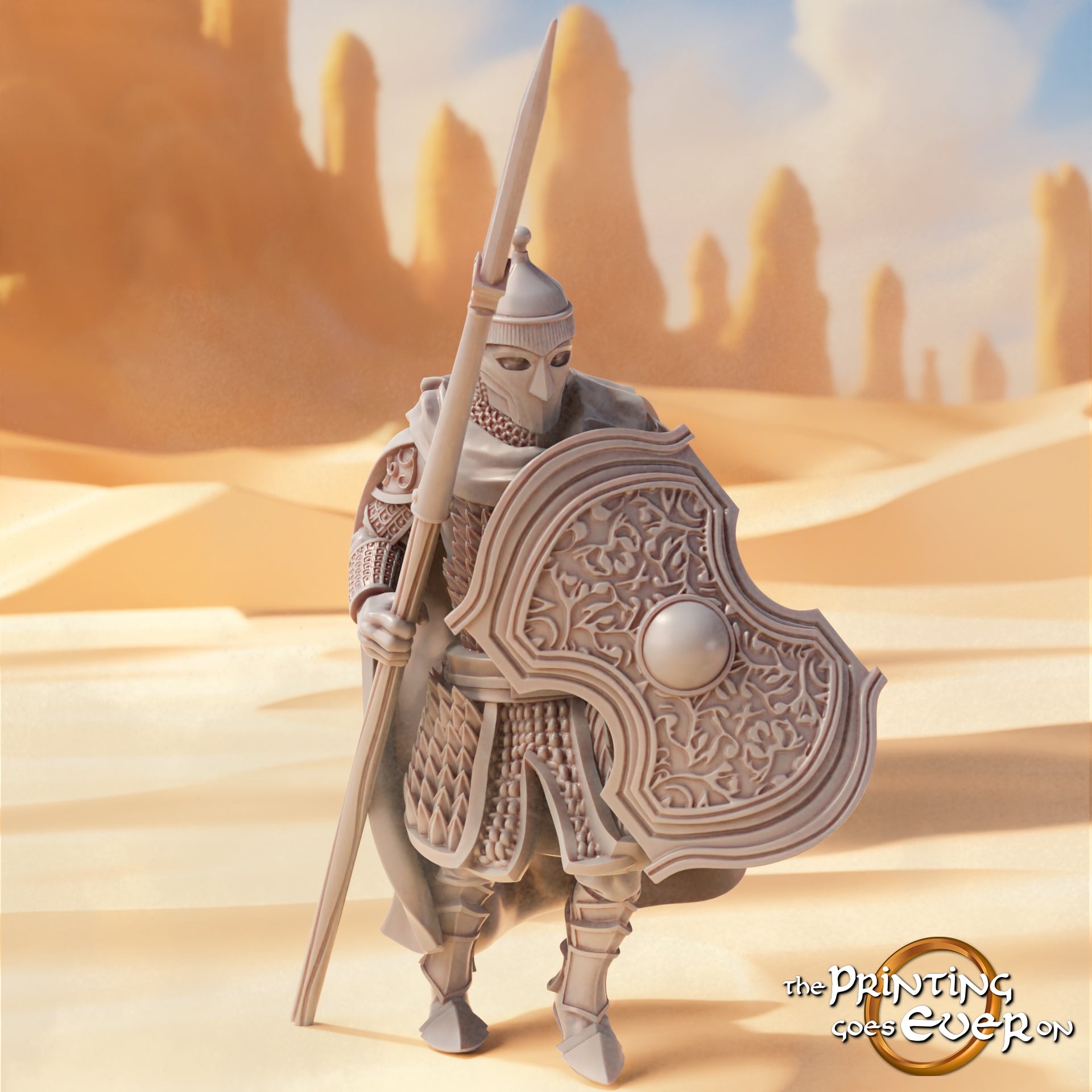 Foto del producto Tabletop 28mm The Printing Goes Ever On (TPGEO) 0: Guerreros del Este 2: Pueblos del desierto con arco, lanza y espada - Nómadas orientales del desierto