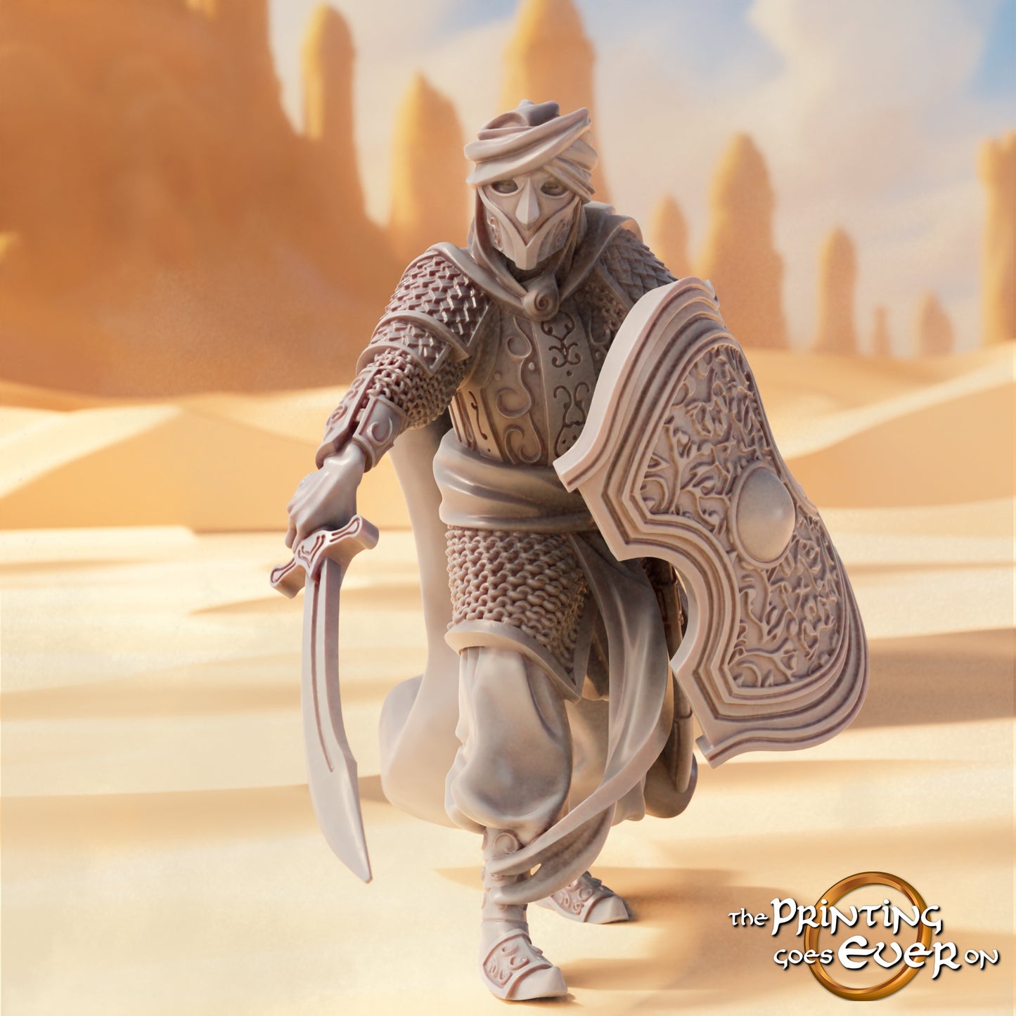 Foto del producto Tabletop 28mm The Printing Goes Ever On (TPGEO) 0: Guerreros del Este 2: Pueblos del desierto con arco, lanza y espada - Nómadas orientales del desierto
