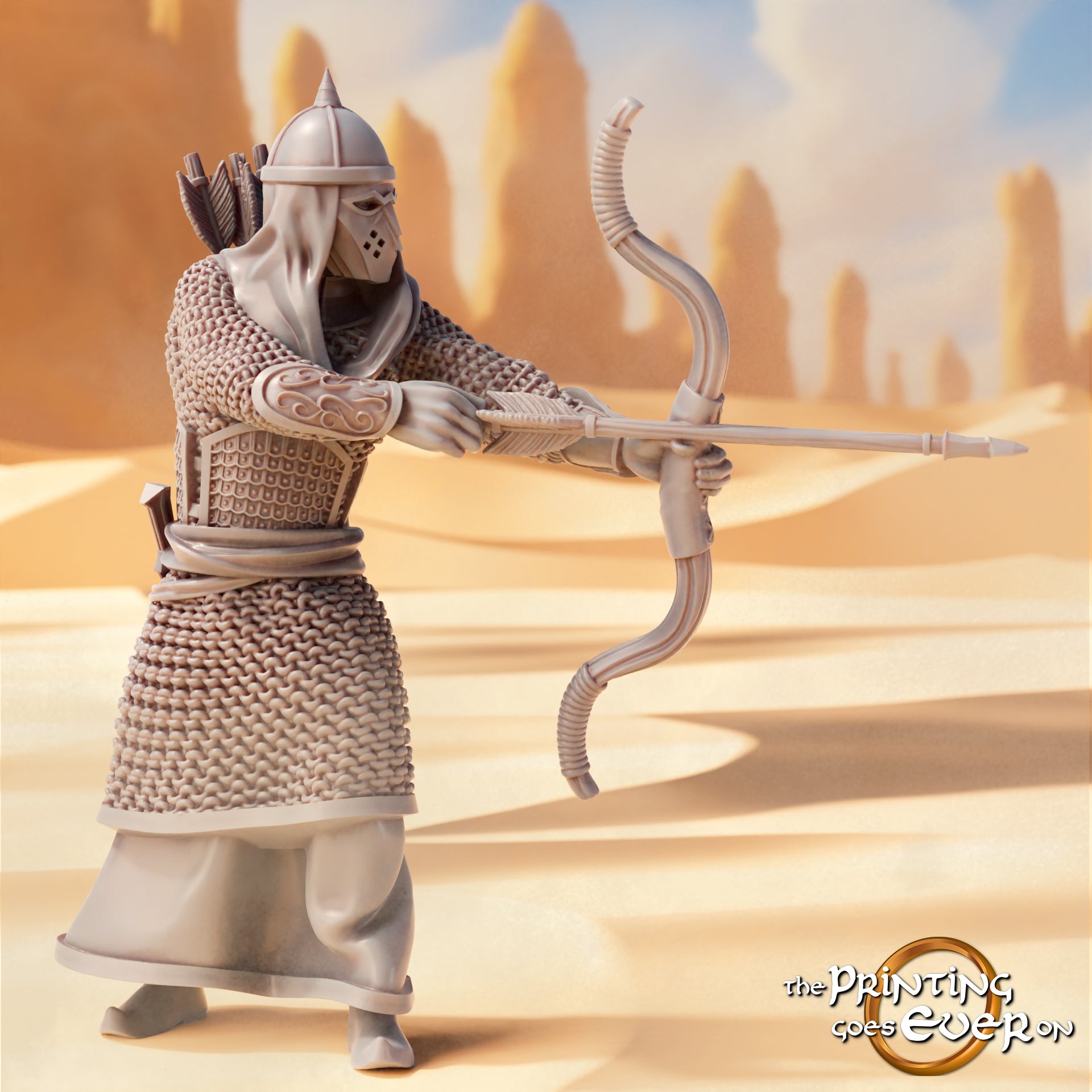 Foto del producto Tabletop 28mm The Printing Goes Ever On (TPGEO) 0: Guerreros del Este 2: Pueblos del desierto con arco, lanza y espada - Nómadas orientales del desierto