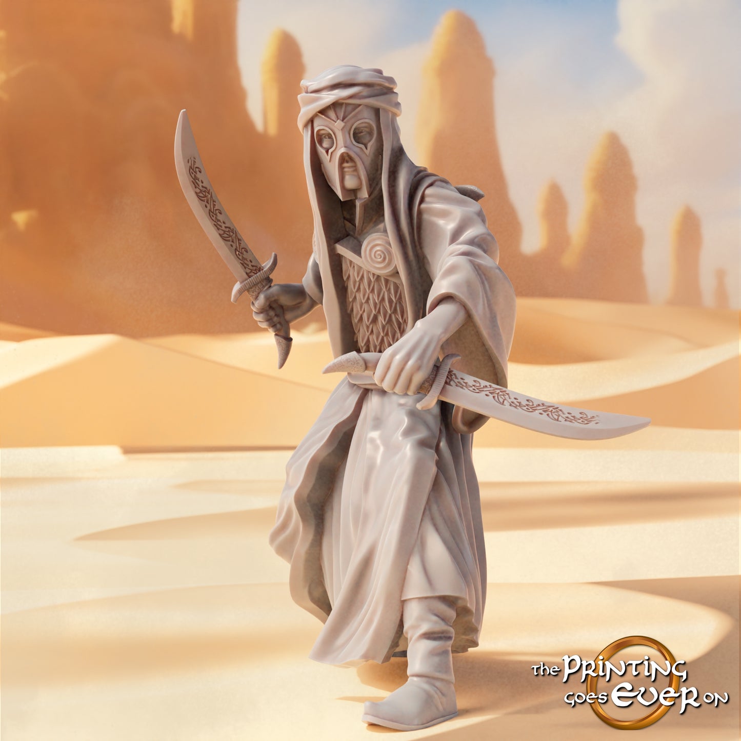 Foto del producto Tabletop 28mm The Printing Goes Ever On (TPGEO) 0: Asesinos del Este: Sombras sigilosas con armas envenenadas - Guerreros de élite orientales