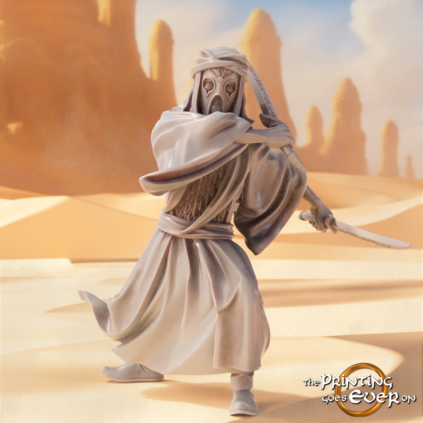 Foto del producto Tabletop 28mm The Printing Goes Ever On (TPGEO) 0: Asesinos del Este: Sombras sigilosas con armas envenenadas - Guerreros de élite orientales