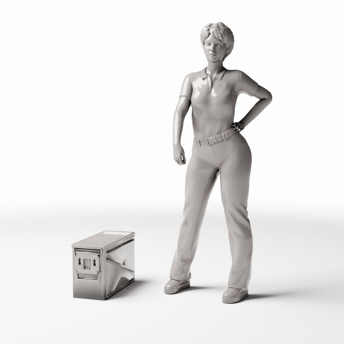 Foto de producto de modelismo de diorama 1: almacén para diorama con caja de transporte militar y herrajes (Ref. 384D)