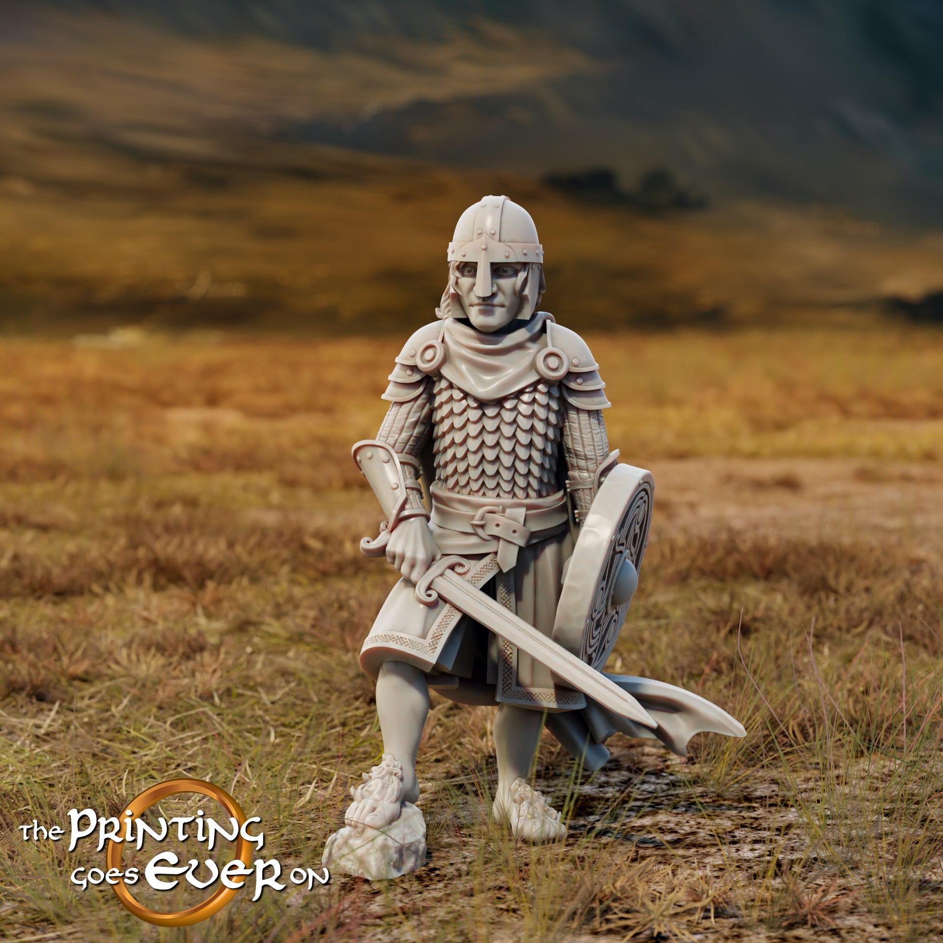 Foto del producto Tabletop 28mm The Printing Goes Ever On (TPGEO) 0: Mippin y Perry: Valientes halflings en armadura de batalla