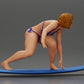 Diorama Modelismo Foto de producto 2: Miniatura de diorama: Surfista arrodillada en bikini sobre tabla de surf, individual (Ref Nr. A119)
