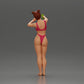 Diorama Modelismo Foto de Producto 3: Miniatura de Diorama: Mujer en bikini haciéndose un selfie en la playa, figura de pie (Ref Nr. A69)