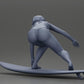 Diorama modelo de producto foto 10: Miniatura de diorama: surfista arrodillada en bikini sobre una tabla de surf, individual (Ref Nr. A119)