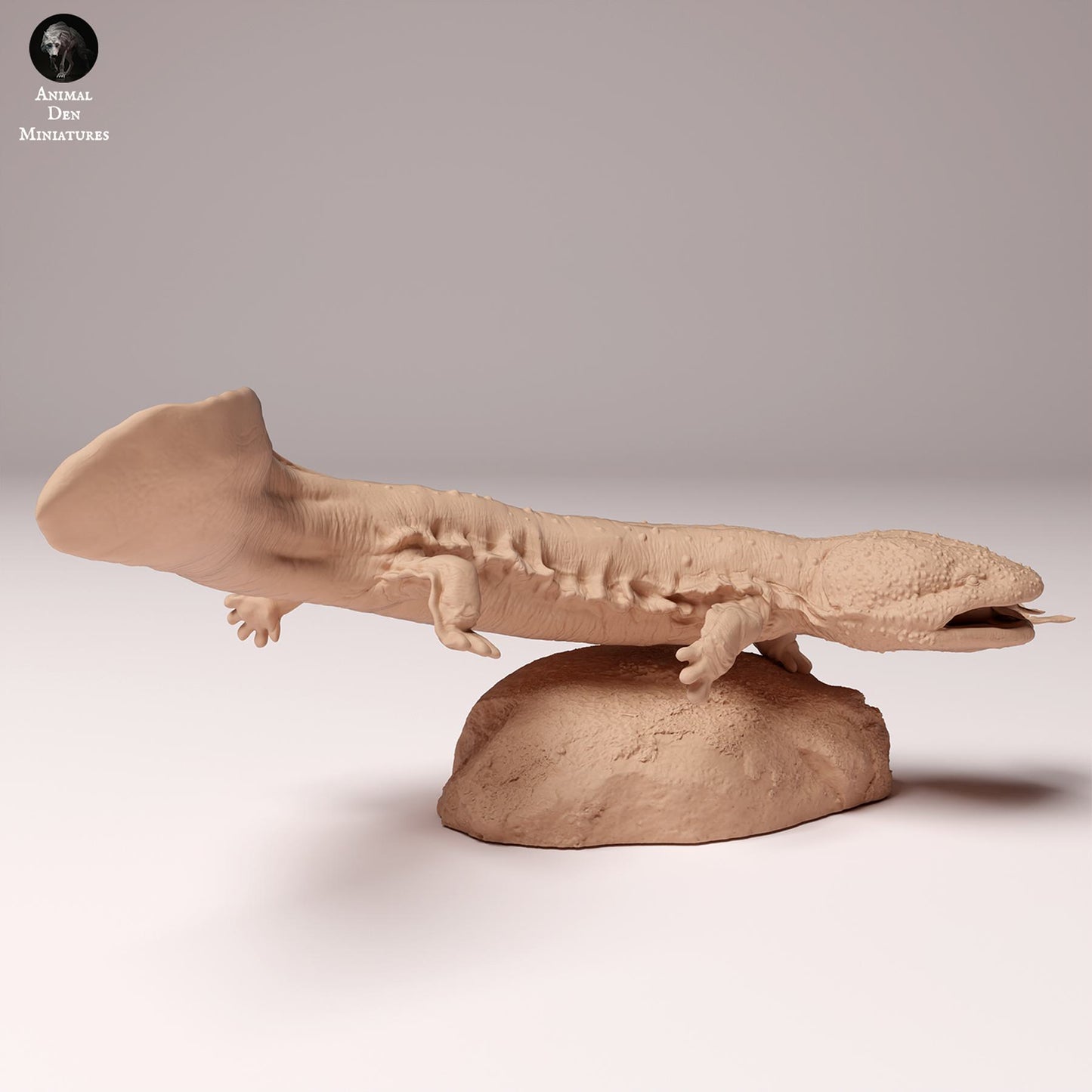 Produktfoto Tier Figur Diorama, Modellbau: 0: Wildtier Figur: Japanischer Riesensalamander mit Fisch (Ref 24_10_03)