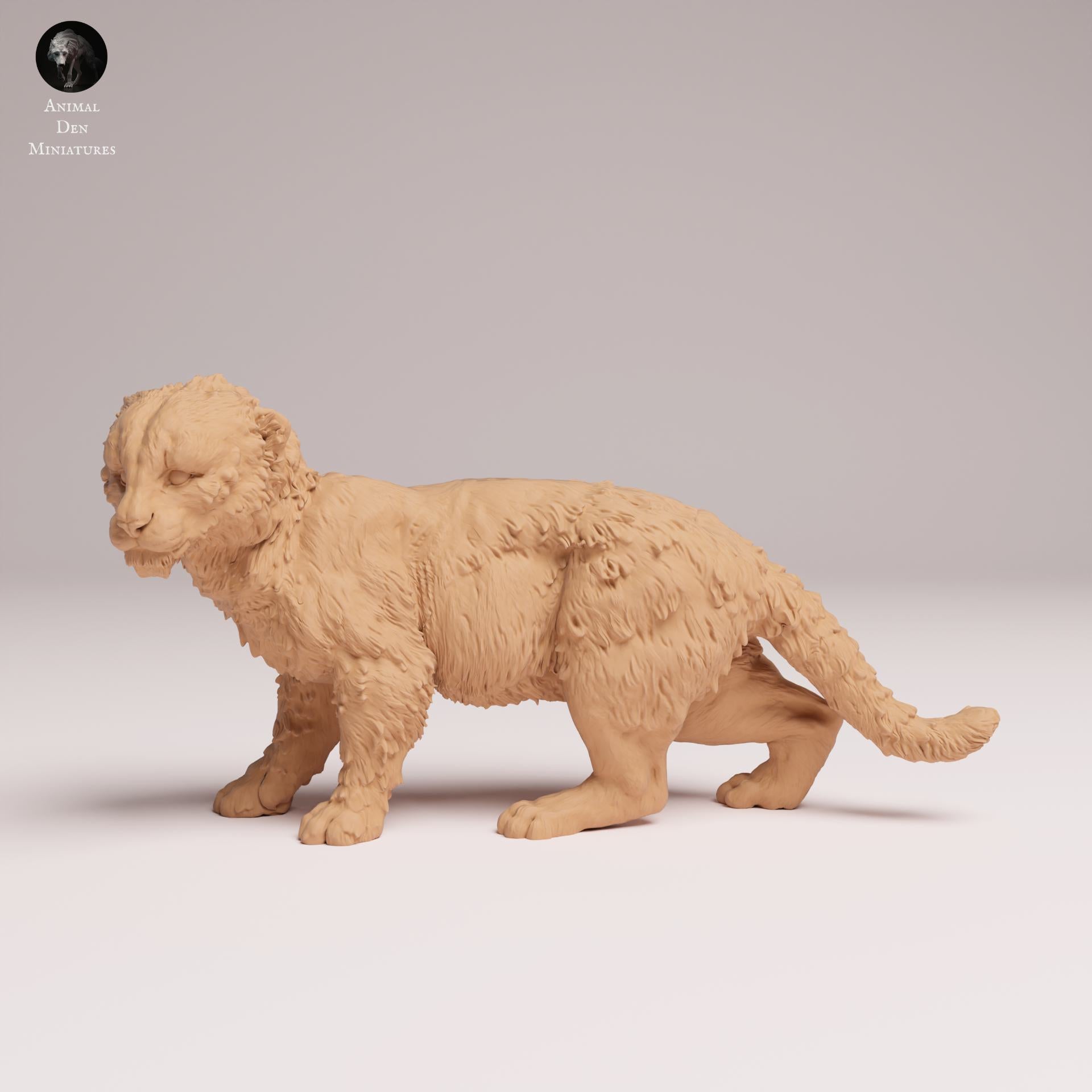 Produktfoto Tier Figur Diorama, Modellbau: 0: Wildtier Figur: Amur Leopard Junges – Tierminiatur für Dioramen (Ref 25_07_17)