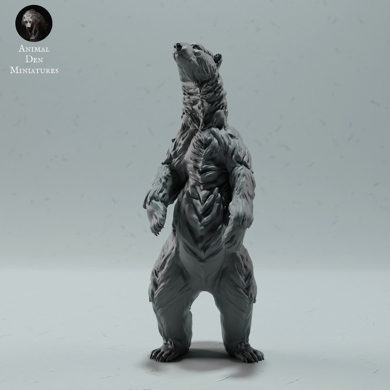 Produktfoto Tier Figur Diorama, Modellbau: 0: Wildtier Figur: stehender Eisbär – Polar Bear (Ref 01_01_26)