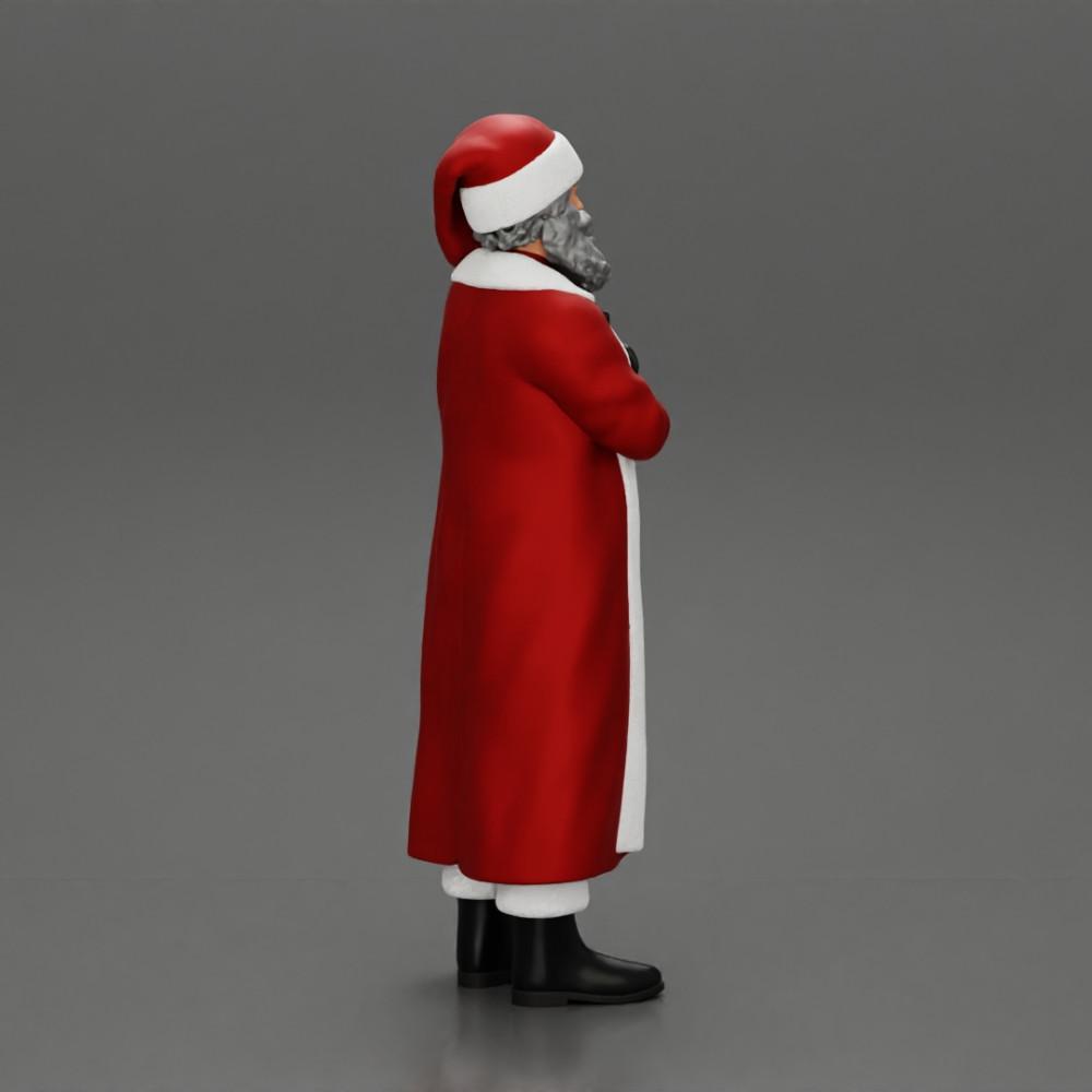 Foto de producto de modelismo de diorama 2: Miniatura de Papá Noel, de pie con los brazos cruzados para diorama (Ref Nr. A51)