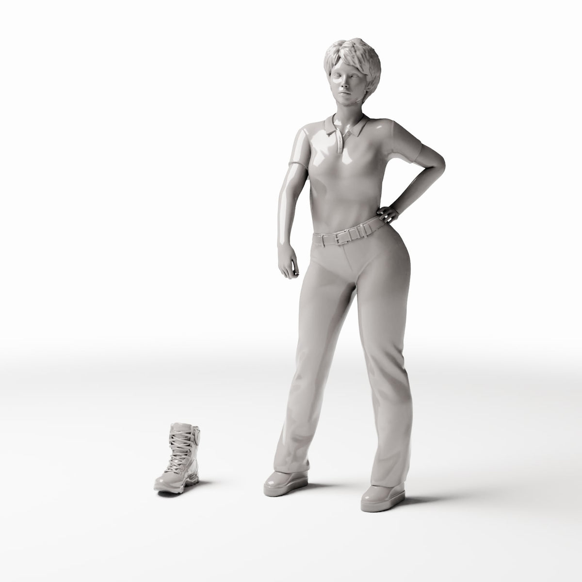 Diorama Modellbau Produktfoto 1: Diorama Militär: Moderner rechter Einsatzstiefel (Ref. 402D)