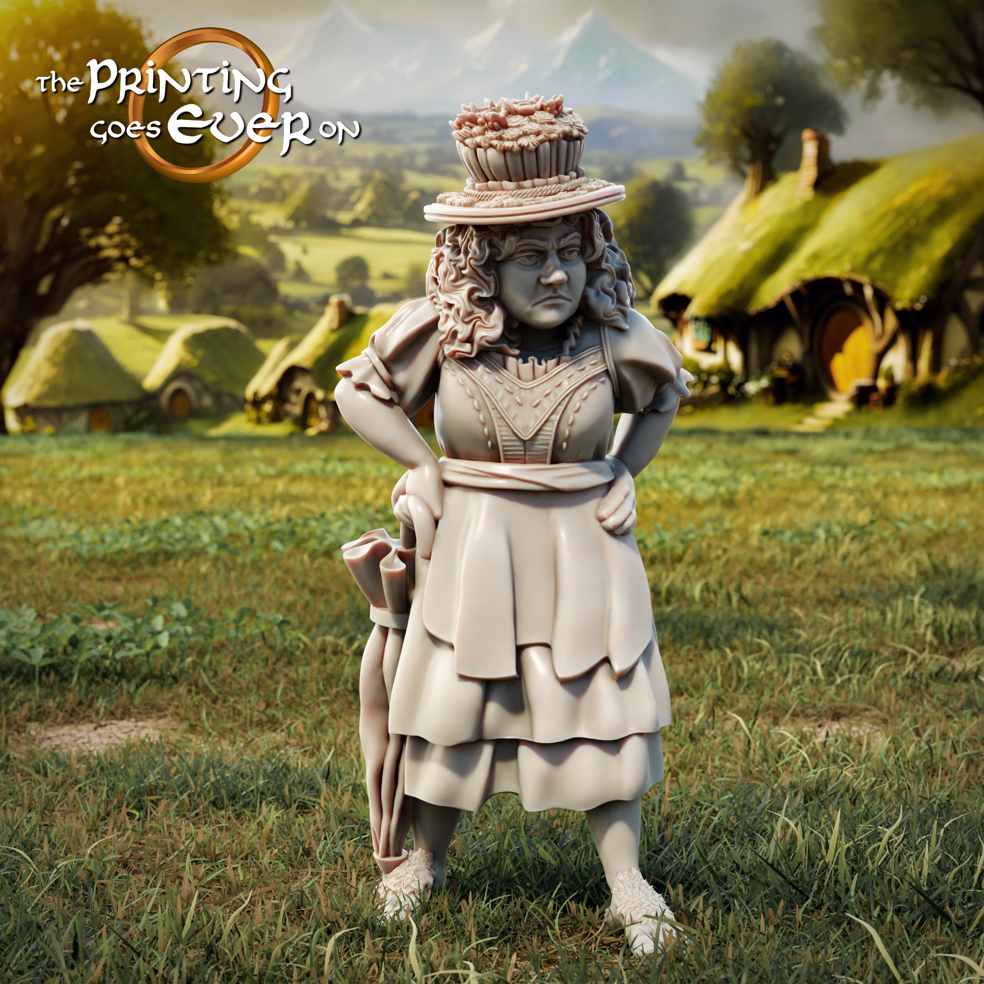 Foto del producto Tabletop 28mm The Printing Goes Ever On (TPGEO) 0: Halflings aldeanos - Habitantes en la vida cotidiana