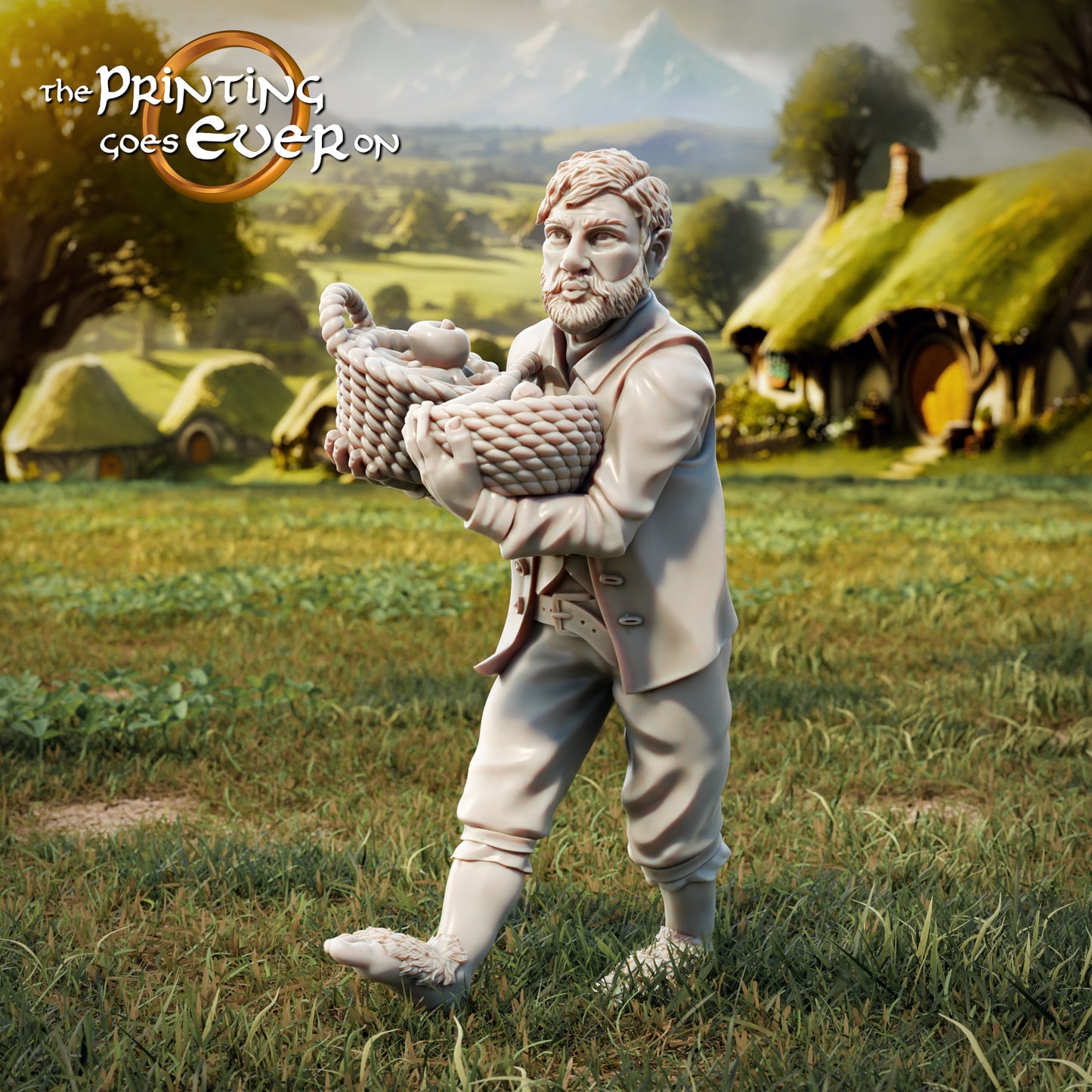 Foto del producto Tabletop 28mm The Printing Goes Ever On (TPGEO) 0: Halflings aldeanos - Habitantes en la vida cotidiana