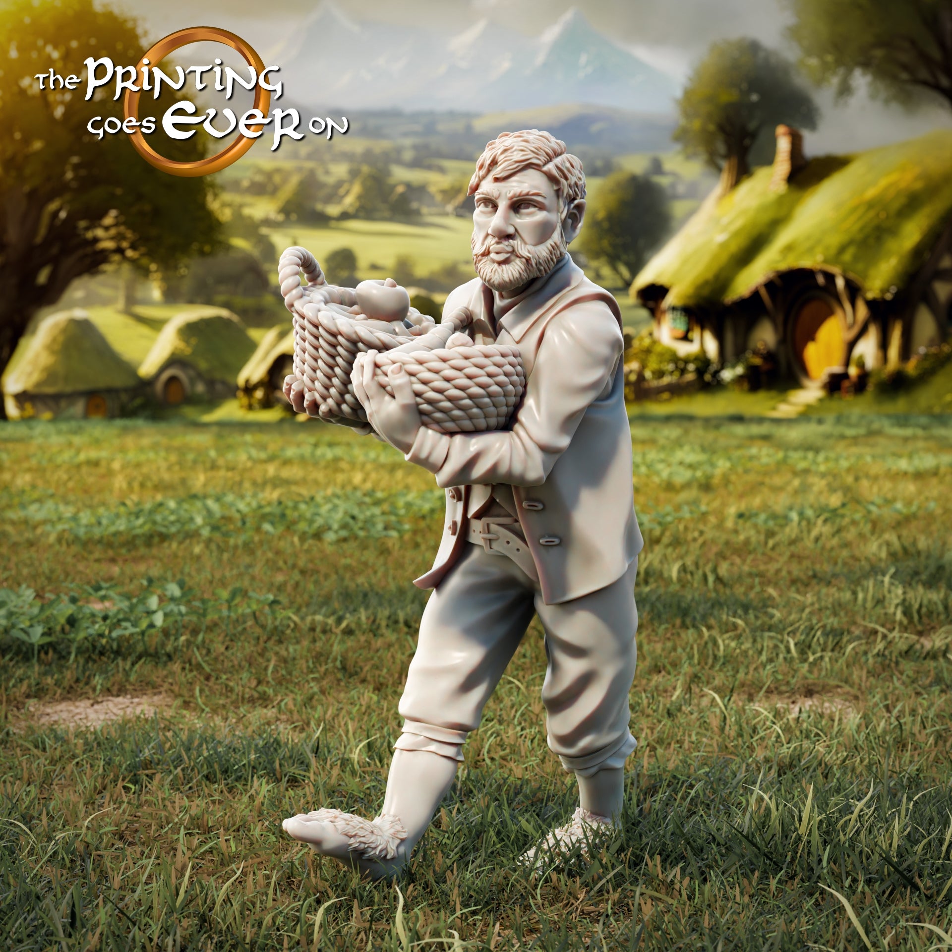 Foto del producto Tabletop 28mm The Printing Goes Ever On (TPGEO) 0: Halflings aldeanos - Habitantes en la vida cotidiana