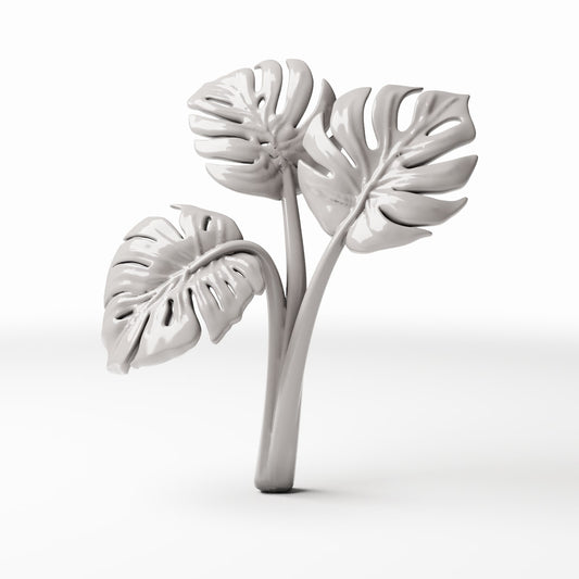 Foto de producto de modelismo de dioramas 0: plantas para diorama: Monstera con tres hojas (Ref. 481D)