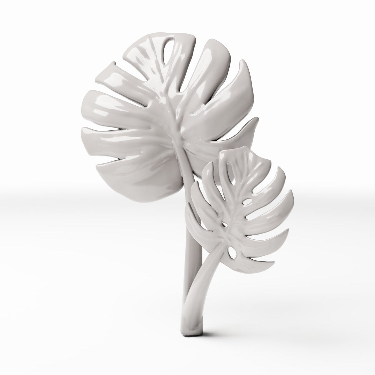 Foto de producto de modelismo de diorama 0: Plantas para diorama: Monstera con dos hojas (Ref. 483D)