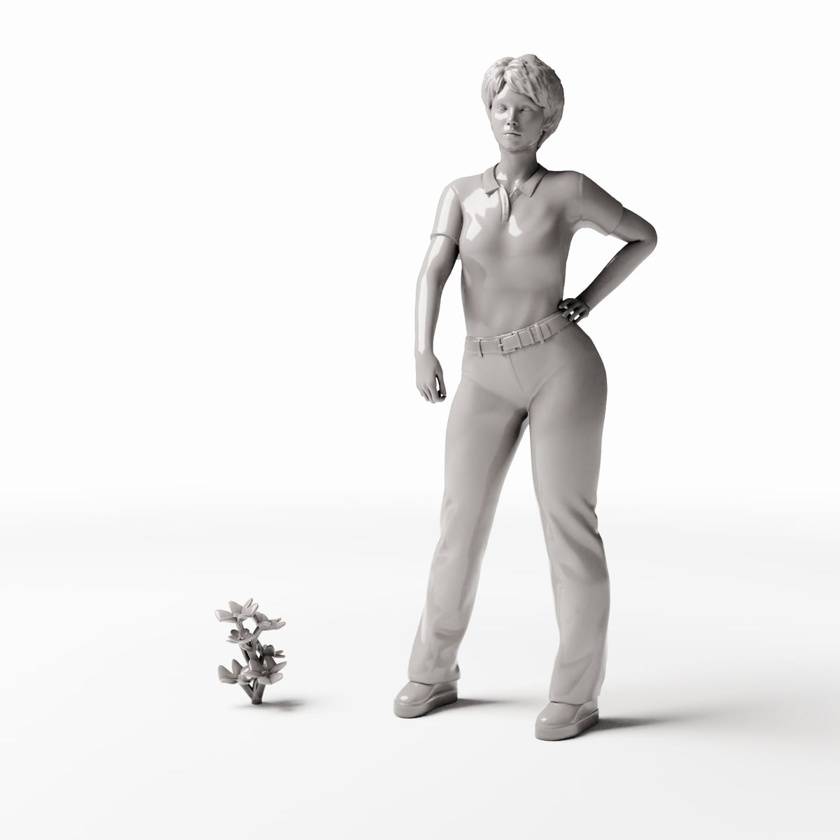 Diorama Modellbau Produktfoto 1: Diorama Pflanzen: Kleiner Sauerklee mit Blüten (Ref. 496D)