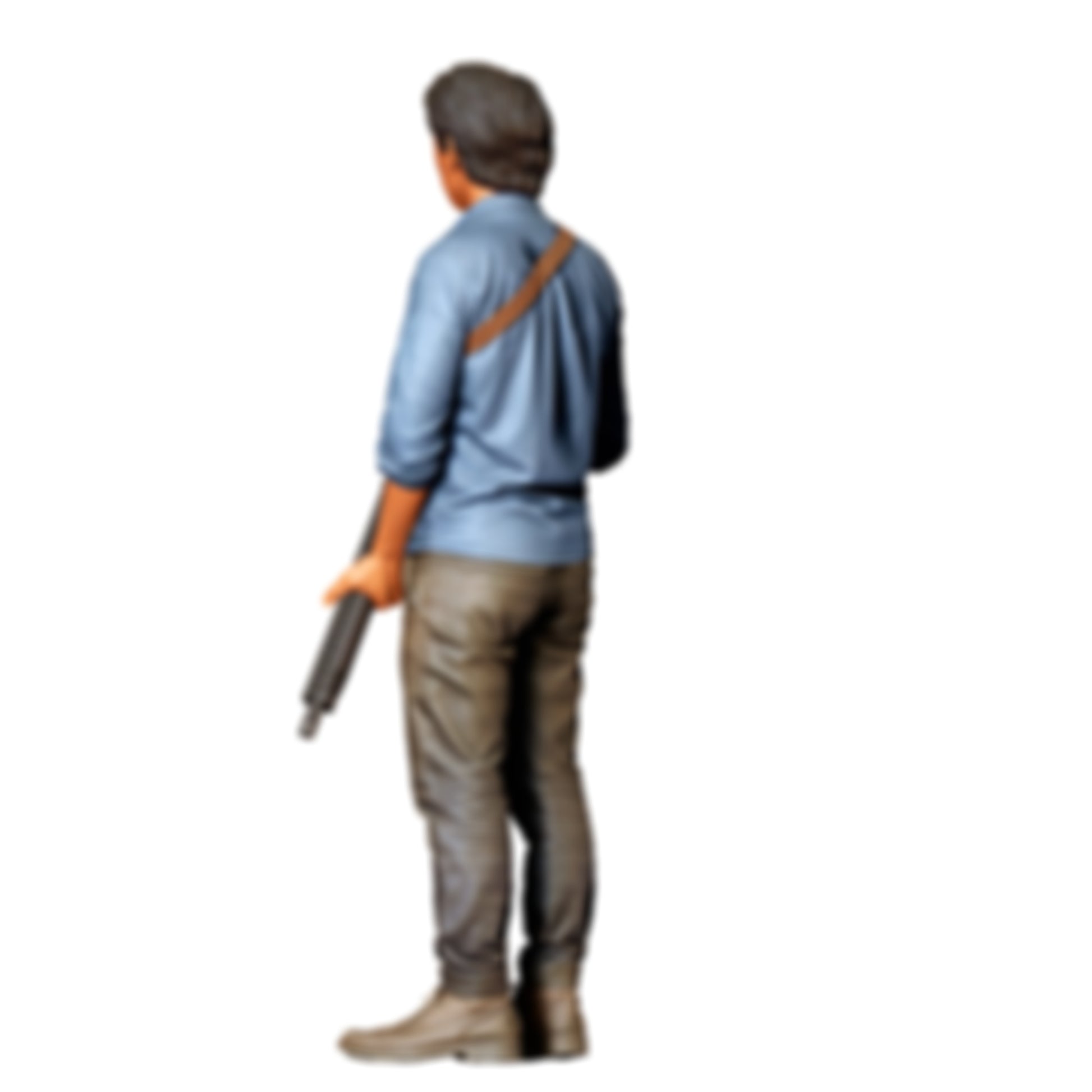 3DP Miniatures 2: Stehende Figur: Mann mit Gewehr und Schultergurt (Ref. Nr. 495)