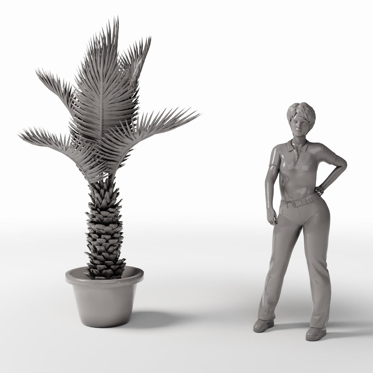 Foto de producto de modelismo de diorama 1: Plantas para diorama: palma de sagú en maceta (Ref. 503D)