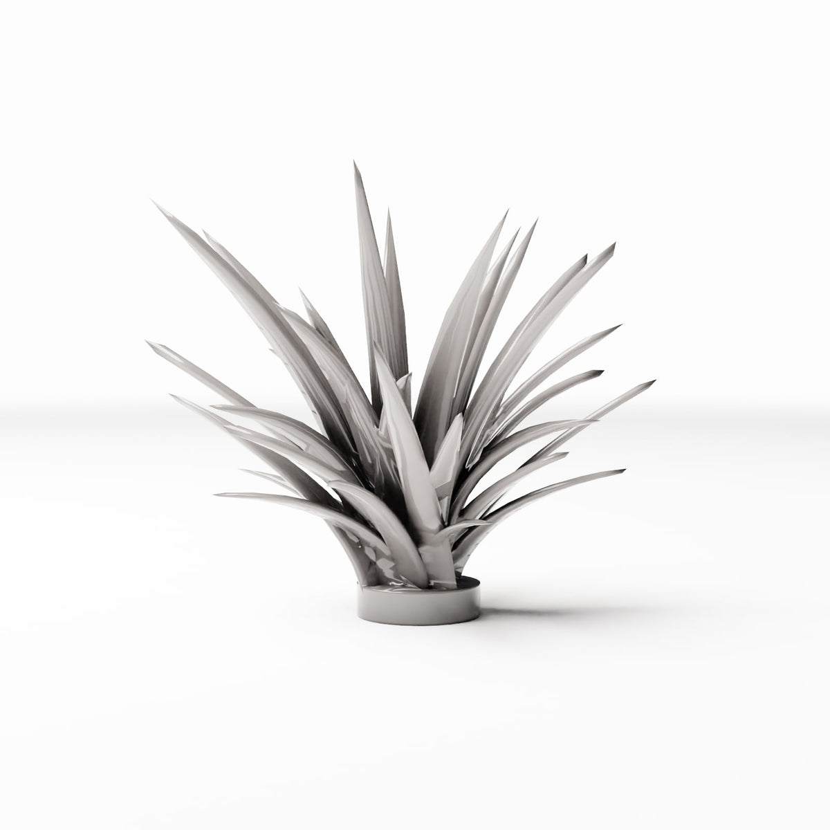 Foto de producto de maqueta de diorama 3: Plantas para diorama: planta de roseta en maceta (Ref. 582D)