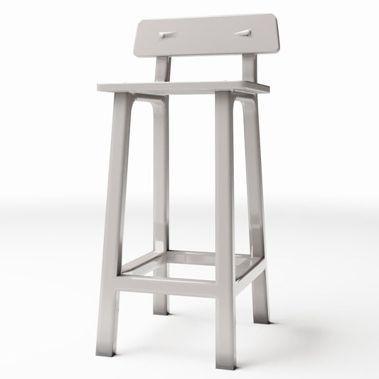 Foto de producto de diorama y modelismo 0: Mobiliario para dioramas: taburete de bar con asiento cuadrado (Ref. 656D)