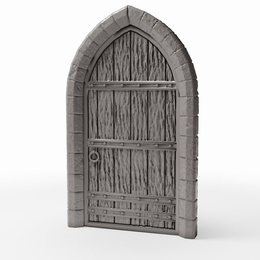 Foto de producto de diorama y modelismo 0: Edificio para diorama: puerta de iglesia detallada con marco de piedra (Ref. 662D)