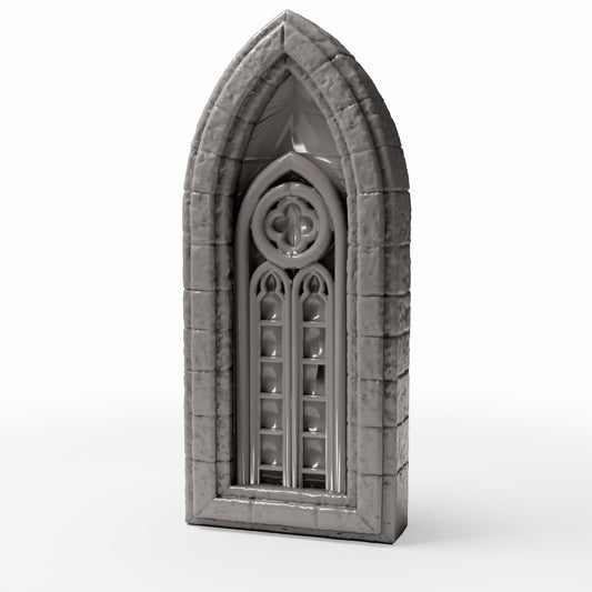 Foto de producto de diorama y modelismo 0: Arquitectura para dioramas: ventana de iglesia estrecha con arco apuntado (Ref. 665D)