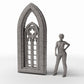 Foto de producto de diorama y modelismo 1: Edificio para diorama: ventana gótica de iglesia, estrecha (Ref. 666D)