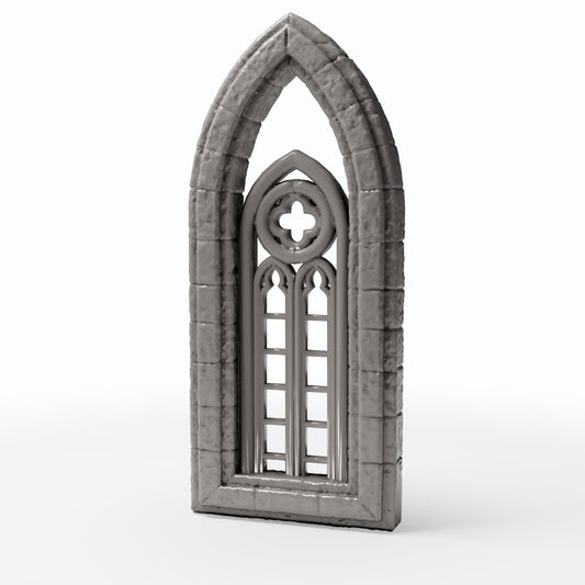 Foto de producto de diorama y modelismo 0: Edificio para diorama: ventana gótica de iglesia, estrecha (Ref. 666D)