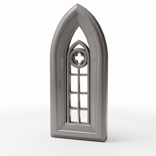 Foto de producto de diorama y modelismo 0: Edificio para diorama: ventana gótica de iglesia, estrecha (Ref. 668D)