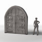 Foto de producto de diorama y modelismo 1: Edificio para diorama: amplio portal de iglesia con puerta de dos hojas (Ref. 669D)