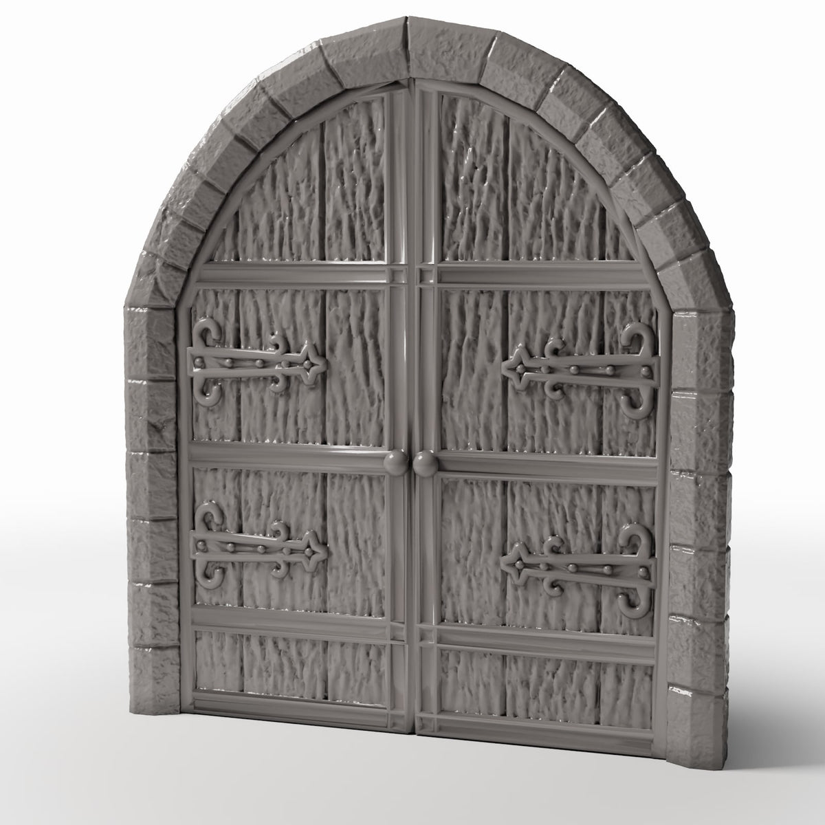 Foto de producto de diorama y modelismo 0: Edificio para diorama: puerta doble de iglesia con arco (Ref. 674D)