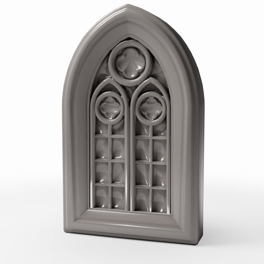 Foto de producto de diorama y modelismo 0: Edificio para diorama: ventana de iglesia gótica con tracería (Ref. 680D)