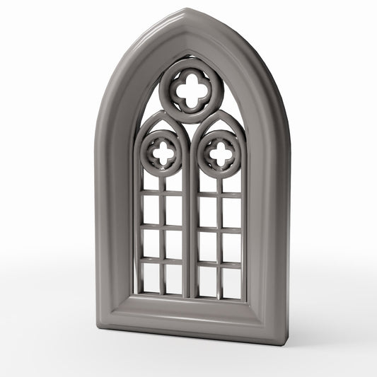 Foto de producto de diorama y modelismo 0: Edificio para diorama: ventana gótica de iglesia con tracería (Ref. 681D)