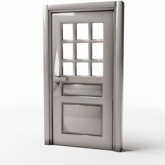 Foto de producto de diorama y modelismo 0: Edificio para diorama: puerta de entrada clásica con panel acristalado (Ref. 710D)