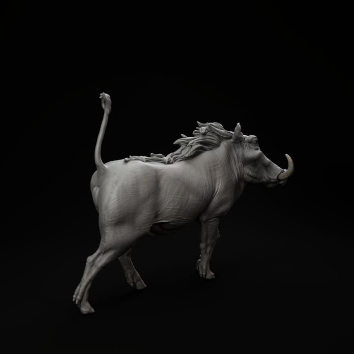 Foto de producto de figura animal Animal Den Miniatures 3: figura de animal salvaje: jabalí verrugoso africano (25_08_13)