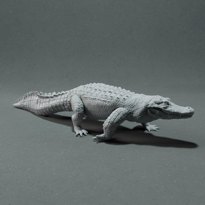 Foto de producto de figura animal Animal Den Miniatures 1: figura animal de pantano: aligátor del Misisipi (22_10_12)
