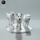 Foto de producto figura animal Animal Den Miniatures 1: figura animal del Ártico: lobos polares caminando (23_01_12)