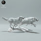 Foto de producto de figura animal Animal Den Miniatures 2: Figura animal del Ártico: lobos polares - caminando (23_01_12)
