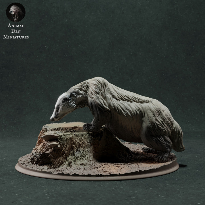 Foto de producto de figura animal Animal Den Miniatures 0: Figura de animal salvaje: tejón europeo - olfateando (22_11_09)