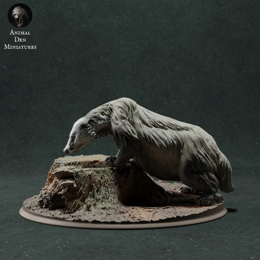 Foto de producto de figura animal Animal Den Miniatures 0: Figura de animal salvaje: tejón europeo - olfateando (22_11_09)