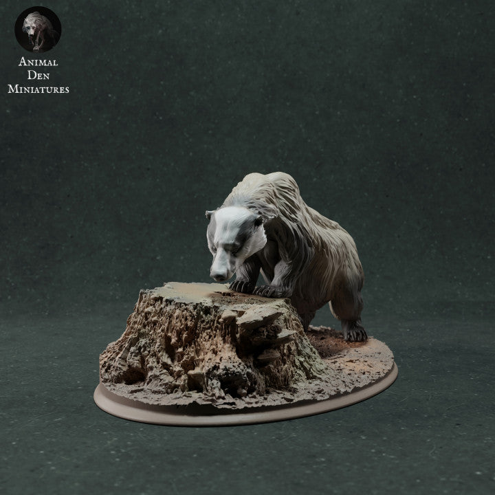 Foto de producto, figura animal Animal Den Miniatures 1: figura de animal salvaje: tejón europeo - olfateando (22_11_09)