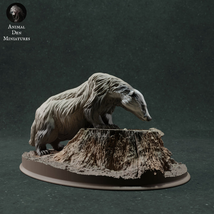 Foto de producto de figura animal Animal Den Miniatures 2: Figura de animal salvaje: tejón europeo - olfateando (22_11_09)