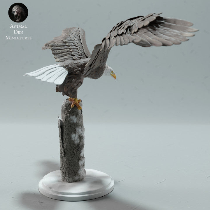 Foto de producto de figura de animal Animal Den Miniatures 1: Figura de animal de ave silvestre: águila calva (23_01_13)