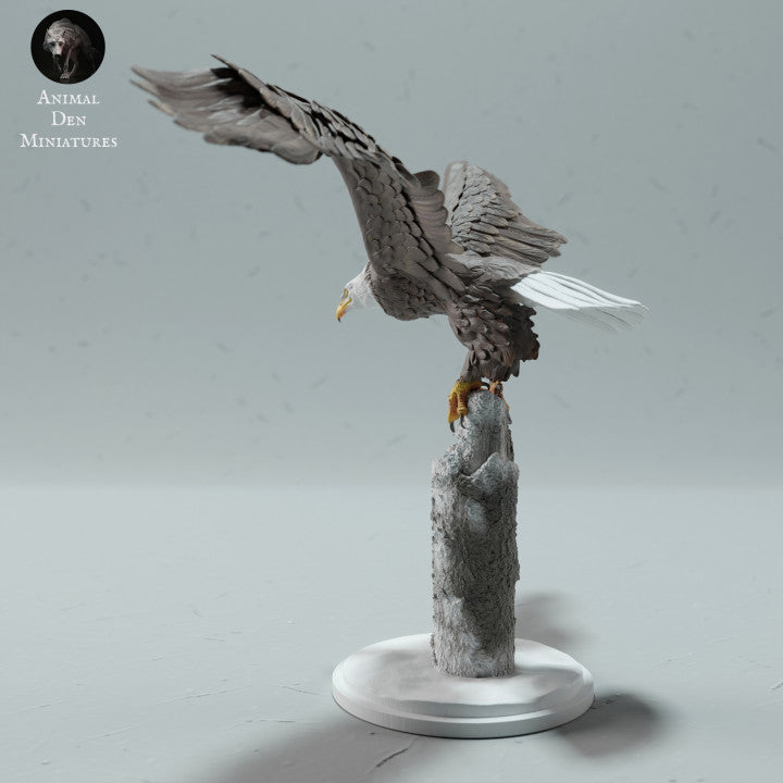 Foto de producto de figura animal Animal Den Miniatures 2: figura animal de ave silvestre: águila calva (23_01_13)