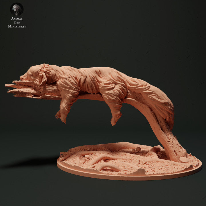Foto de producto, figura de animal Animal Den Miniatures 0: figura de animal salvaje: binturong durmiendo (23_05_06)