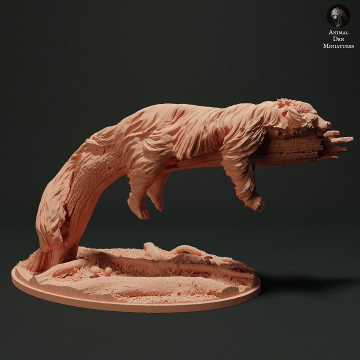 Foto de producto, figura de animal Animal Den Miniatures 1: figura de animal salvaje: binturong dormido (23_05_06)